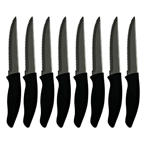 X-CESSOIRE 8 Piece Stainless Steel Kitchen Knife Set with Rubber Grip