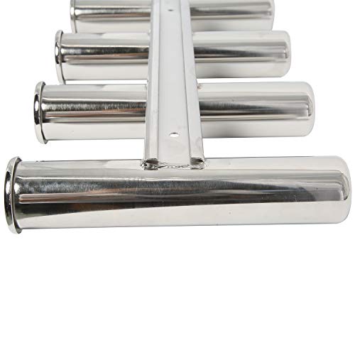 Novelbee 6 Tubes 316 Stainless Steel Fishing Rod Holder For Boats Yacht #TOP1