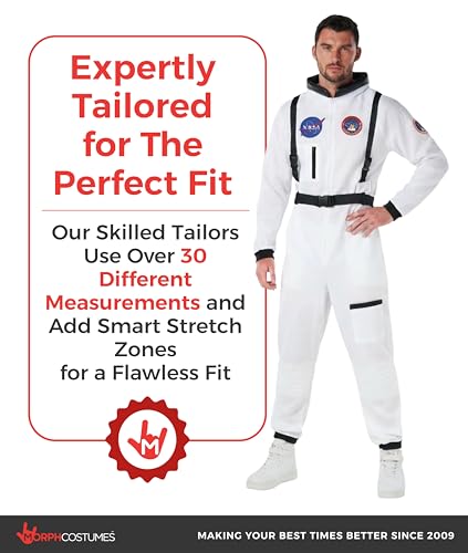 Costume d'astronaute pour adulte Morph combinaison spatiale blanche - 4