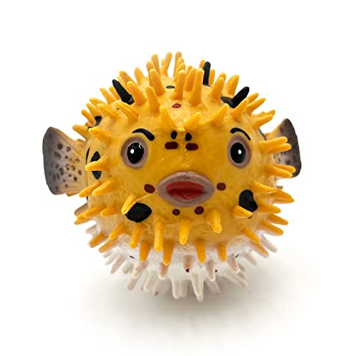 Gemini & Genius Pufferfish Toys, Plastic Wild Puffer Fish Action Figure, Real Blowfish Toy, Educational Toy, Diy Craft Decor, Swim Bath Toy For Kids #TOP1
