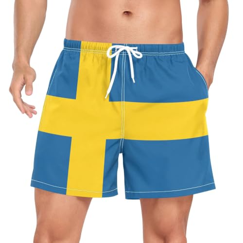 Traje de baño de Suecia para hombre en tejido técnico de secado rápido