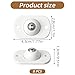 8 Pcs Self Adhesive Caster Wheels Appliance Rollers Appliance Slider 360° Swivel Universal Wheel Small Casters Sticky Pulley for Kitchen, Trash Can, Small Furniture, Storage Box (White)