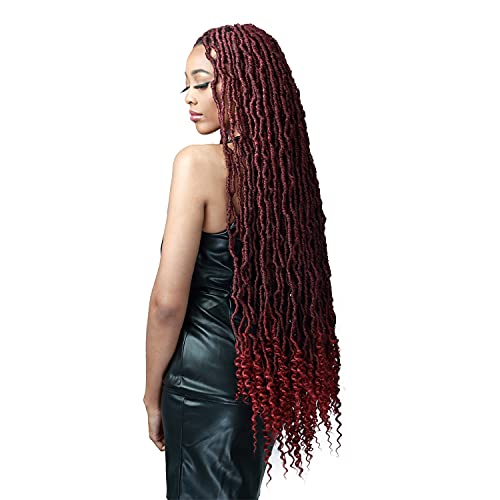 Bobbi Boss Braids Crochet Braids 2X Nu Locs Curly Tips 36 Inch (3-Pack, 30) #TOP6