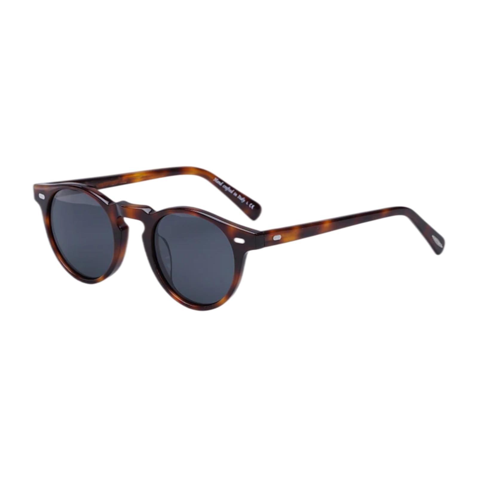 Occhiali da Sole Donna Polarizzati Uv400 in Acetato Retro Rotondo per Guida Vintage Vacanze E Uso Quotidiano-c24