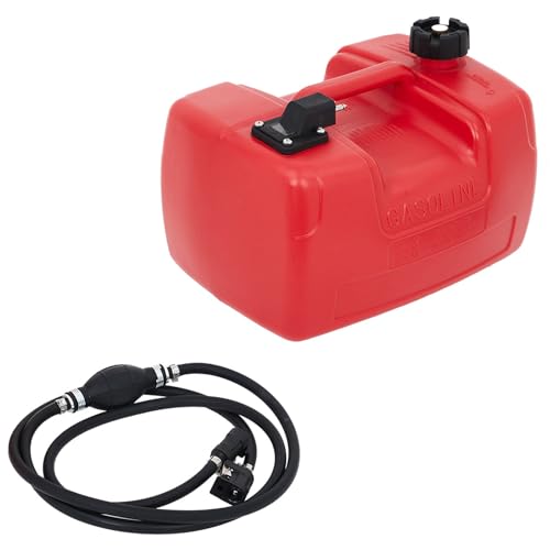 3 Gallon Marine Portable Tank 12 L Boat Marine Tank Marine Transfer Tank with Hose I-Shaped Handle