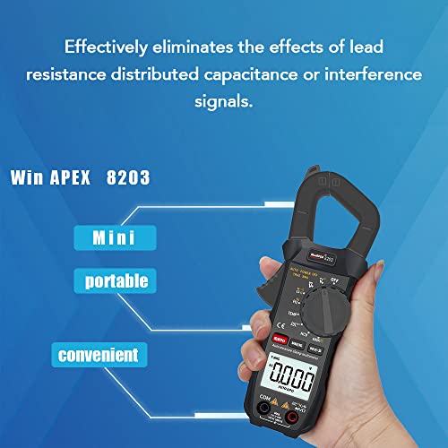 Multimètre de poche True RMS 6000 points avec pince numérique compacte - 8