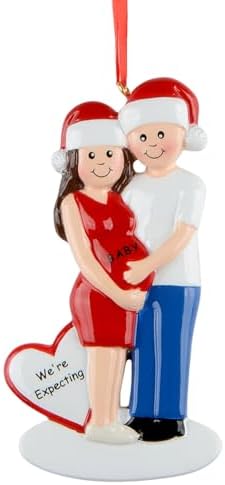 We're Expecting Christmas Ornament 2026, Personalized Baby Bump Gift image 4