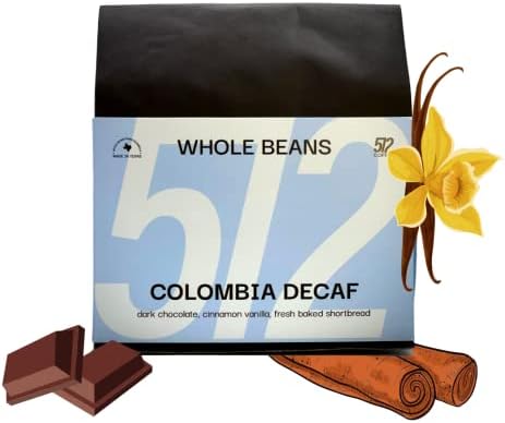 512 COFFEE | Just roasted | Medium-Dark Specialty Roast Whole Bean Coffee - Single Origin Colombia El Vergel Decaf - Sugar cane EA Process - Q-Grader Score 84.75 | rich dark chocolate, warm cinnamon, and smooth vanilla notes…
