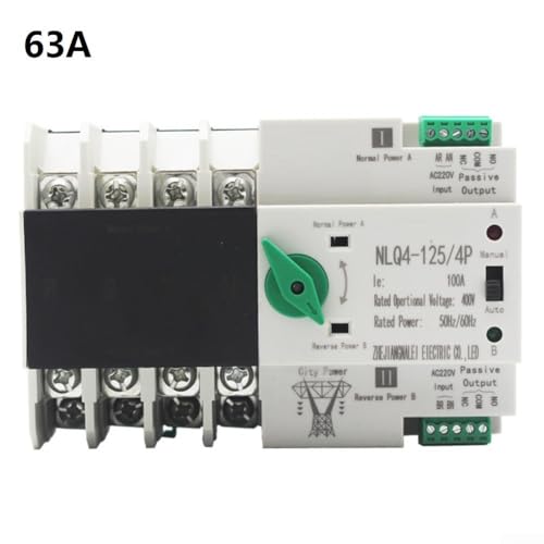 Commutateur de transfert automatique 4P 32A pour système solaire résidentiel