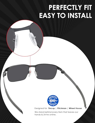 Image of BLAZERBUCK Replacement Earsocks & Nose Pieces for Oakley Tincup Glasses OX3184 OX5099