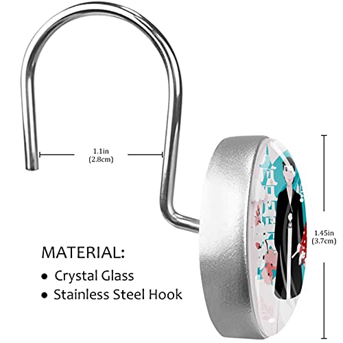 Crochets de rideau de douche Vector en acier inoxydable résistant - 4