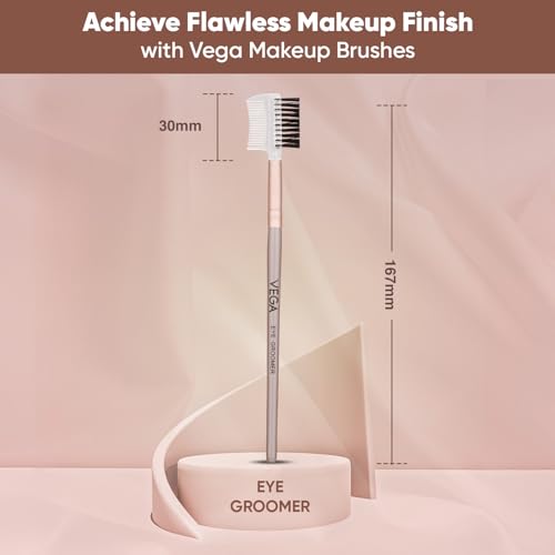 Image of Vega Eye Groomer for Eyelashes & Eyebrows with Soft Bristles, Eyebrow Comb, Eyelash Brush, (MBN-09)