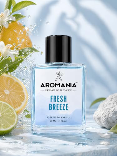 Image of Aromania Fresh Breeze Extrait De Parfum for Men | Upto 12 Hours Long Lasting Perfume | 25% Oil Concentration | Citrus, Amber, Woody Fragrance | Inspired by Bleu de Ch@nel | Perfume Gift for Men | 50 ml