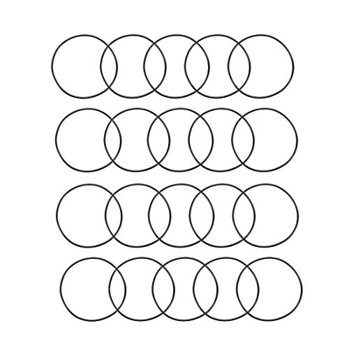 uxcell Nitrile Rubber O-Rings, 53mm OD 50mm ID 1.5mm Width, Metric Sealing Gasket, Pack of 20