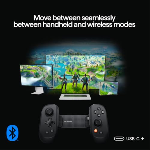 Image of BACKBONE Pro Gaming Controller for iPhone 15 /16 /17 & Android, USB-C /Bluetooth Controller, Stream Xbox, Play Call of Duty, PlayStation via iOS Remote Play (Pack of 2)