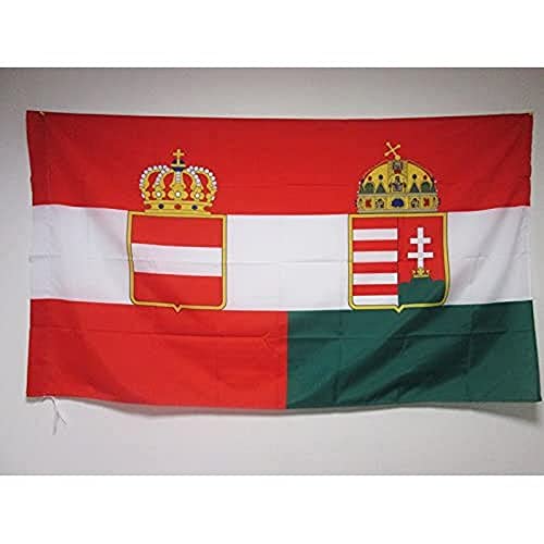 AZ FLAG - Flagge Österreich-Ungarn 1867-1918 - 150x90 cm - Österreichisch-Ungarische Monarchie Fahne 90 x 150 Cm Scheide Für Mast - Flaggen