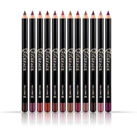 CAMEIRGOU Matte Lip Liner, 12 Colors Waterproof Nude Lip Pencil, Long Lasting Lip Liner Pencil, Makeup Lip Contour, Lipstick Lipliner For Women Professional Contouring And Plumper Lips Cover