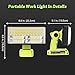 Mewryytuo Work Light Cordless Tools Light for Ryobi 18V Battery, 40W Portable LED Work Light with USB & Type-C Output, 4200LM for Construction Renovation & Home Repair Lighting (Battery Not Included)