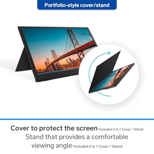 Image of STEREN 16 inch Portable HDR Monitor for Laptops - Full HD Display with USB-C, HDMI, and Ultra-Slim Design