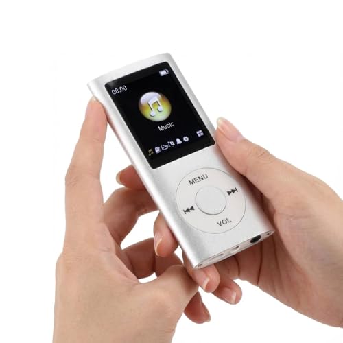 Image of Drumstone (𝐒𝐩𝐞𝐜𝐢𝐚𝐥 𝟏𝟓 𝐘𝐞𝐚𝐫𝐬 𝐖𝐚𝐫𝐫𝐚𝐧𝐭𝐲) MP3 Player with Earphones, Portable Slim Digital Music Player, 1.8 Inch LCD Screen, HiFi Lossless Sound, TF Card Slot up to 64GB, Workout