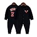 HFJLL Bebé Camiseta de Baloncesto 0 a 15 Meses bebé James Bright Curry Mono Cardigan Ropa,Jordan-A,59CM