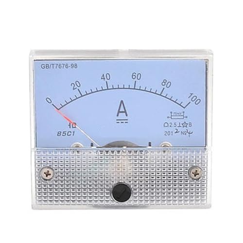 Ampèremètre analogique CC 100A cadran de mesure de précision pour panneau électrique