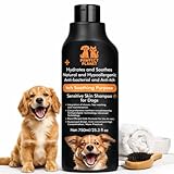 Dog Shampoo for Itchy Skin Relief - Natural Anti Itch Formula with Aloe Vera & Tea Tree Oil 750ml - Hypoallergenic Shampoo for Dogs Allergies Hot Spots Sensitive Skin - pH Balanced Pet Wash All Breeds