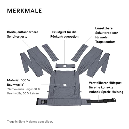 Stokke Limas Babytrage, Espresso Brown - Half-Buckle Babytrage für Neugeborene - Ergonomisch und anpassbar - Drei Tragepositionen - Ab Geburt bis 15 kg – Bild 3