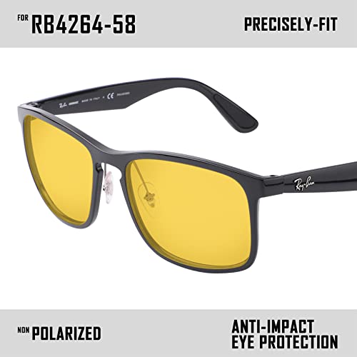 Image of Polarized Replacement Lenses for Ray-Ban Chromance RB4264 58mm Sunglass