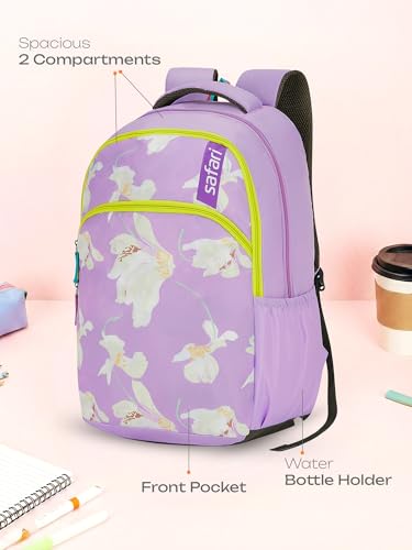 Image of Safari Whisper School Bag For Girls, Capacity - 36L, 2 Compartments Backpack For kids