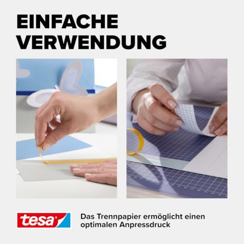 tesa doppelseitiges Klebeband - in hochwertiger Metalldose - 10 m x 15 mm – Ansicht 4