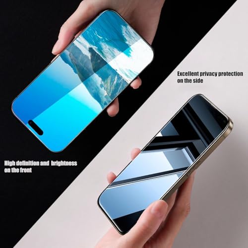Image of MACLEN Anti-Spy 4-Way 360 True Privacy Tempered Glass Militry-Grade Protector for iPhone 15 Pro,Case Friendly, 9H Hardness, Easy Installation