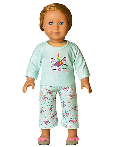Matching Dolls & Girls Pajamas Unicorn Pjs Set Kids Cotton Sleepwear Pyjama…4