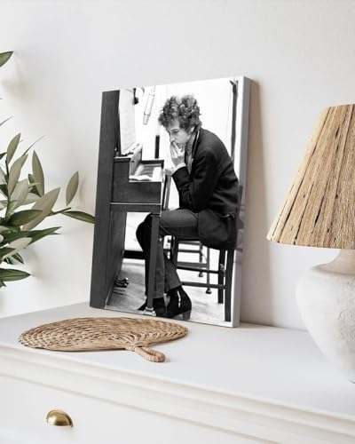 GADGETS WRAP Canvas Gallery Wrap Framed for Home Office Studio Living Room Decoration (9x11inch) - Bob Dylan Records Highway 61 Revisited