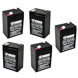 (5 Pack) ELB-0604 Battery ELB0604 SLA for Exit Sign Emergency Light 6V 4.5AH Battery Sealed Lead Acid 6V4.5AH UB645 SLA0905 AH 4.0 AMP Hour 120255