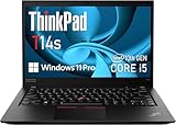 Lenovo ThinkPad T14s Gen 1 - 14-inch FHD Laptop Computer, Intel Core i5-10310U, 16GB DDR4 RAM, 512GB SSD, USB-C 3.2 Gen 1, HDMI, Windows 11 Pro (Renewed)