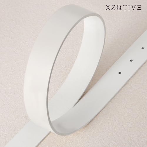 XZQTIVE Women's Leather Belts for Jeans Dresses Pants Fashion Gold Buckle Ladies Waist Belt 5