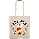 Dimensiones: 37 x 41 cm El Desván Nerd Hell Homer Club - Bolso de tela tote totebag