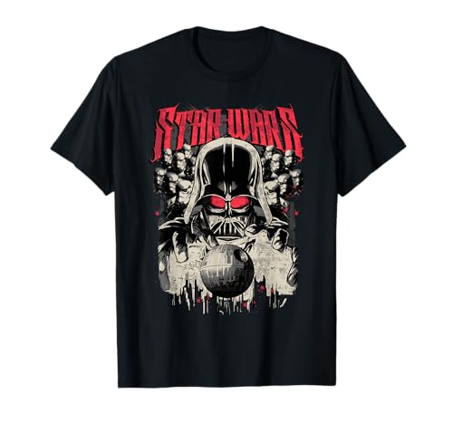 T-shirt Star Wars Darth Vader homme noir vêtement imprimé imprimé geek coton coupe droite