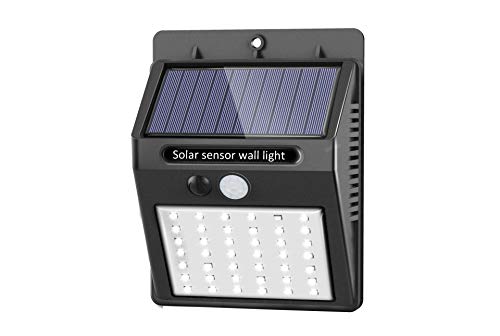 Solar Lights Outdoor 3Modes, Solar Security Lights Solar Motion Sensor Lights Wireless Waterproof Outdoor Lights for Garden Fence Patio Garage