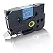 Produktbild Schriftband kompatibel für Brother TZE-541 P-Touch D450VP P-Touch D600VP P-Touch E500VP P-Touch E550W TZ541 laminiert TZ-541 12 mm x 8 m black/blue