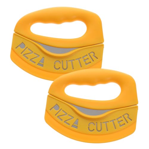 GLEAVI 2Pcs Stainless Steel Pizza Cutter Multi Purpose Slicer for Home Bakery Use for Easy Cutting of More