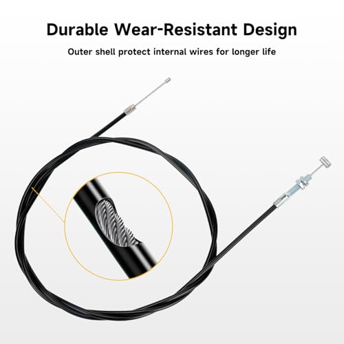 HIAORS Cabo de acelerador reto universal de 75 polegadas compatível com scooter a gás Kandi Go Kart