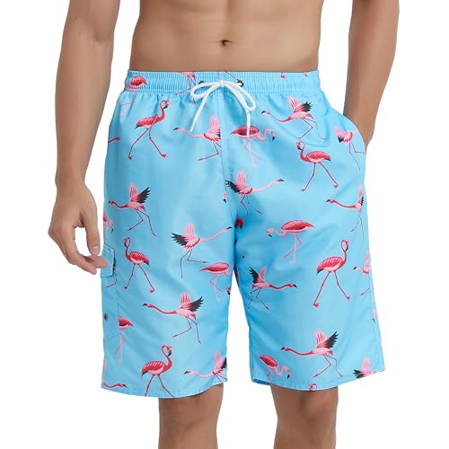 Image of Mens Swimming Trunks Swim Trunks Quick Dry Swim Shorts with Mesh Lining Funny Swimwear Bathing Suits