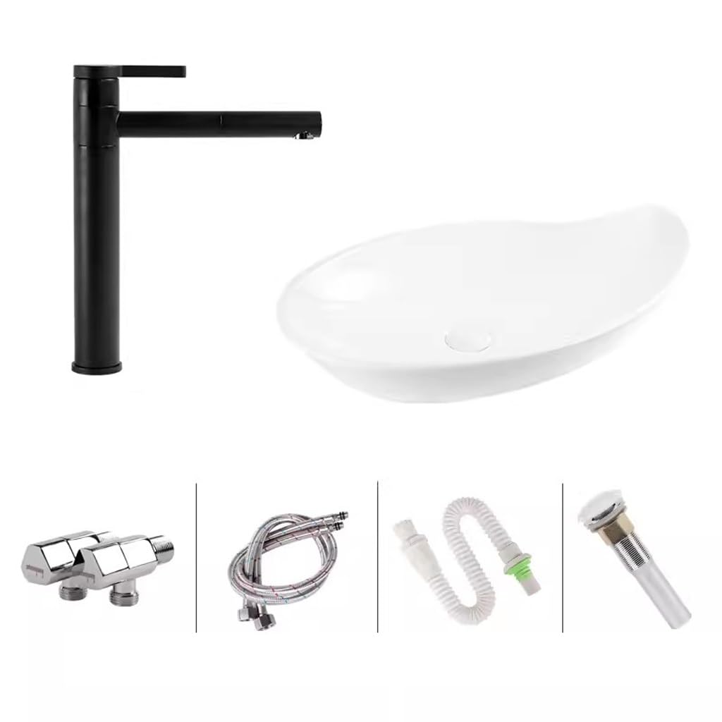 Aertsdfgt B Sink Owl Countertop Asin Simple Ceramic Washbasin Athroom Home Creative Alcony Wash Art(B)
