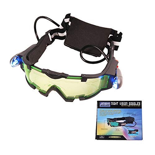 KYLINDRE Eye Shield, Gafas de visión Nocturna espía, Linterna, Gafas de Noche Ajustables con Luces Flip-out Lente Verde para niños Cover