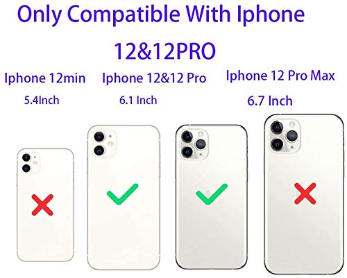 41mBbRzswlL iLee Case Compatible with iPhone 12 Silicone Case 6.1inch, iPhone 12 pro Drop Gel Rubber Cover Full Body Protection Shockproof with Soft Anti-Scratch Microfiber Lining for Phone (Pink) - Image 3