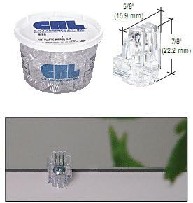 CRL 1/8" Standard Plastic Mirror Clip - Package
