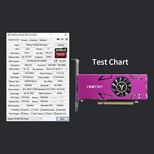 RX550-4G 4HD GA Scheda grafica a 4 schermi Supporto memoria 4GB/128bit/GDDR5 Schermo diviso con 4 porte di uscita HD,Scheda grafica a 4 schermi - Scheda video - Immagine 8