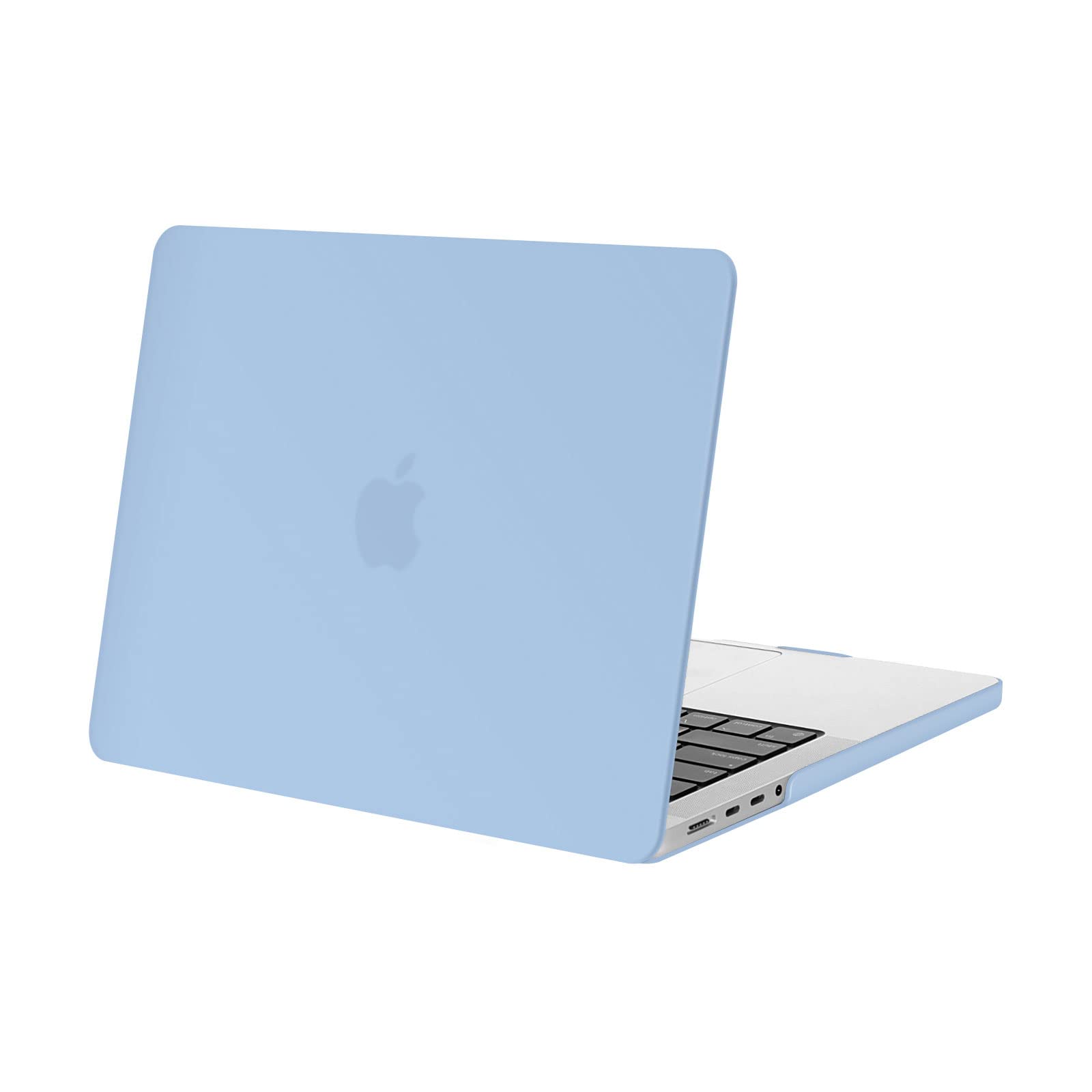 MOSISO Compatible with MacBook Pro 14 inch Case 2025 2024-2021 M5 M4 M3 M2 M1 A3434 A3112 A3185 A3401 A2918 A2992 A2779 A2442 Pro Max Chip Touch ID, Protective Plastic Hard Shell Case, Airy Blue